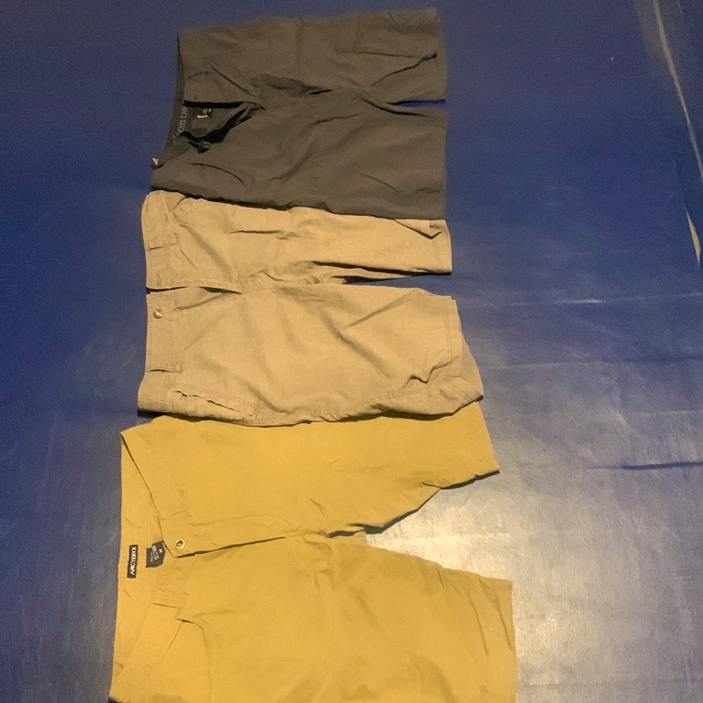 Arc’Teryx & Prana 3 Pair Shorts Bundle